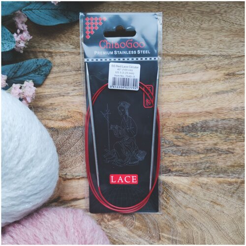 ChiaoGoo Lace Круговые металлические спицы 3,25 мм 100 см