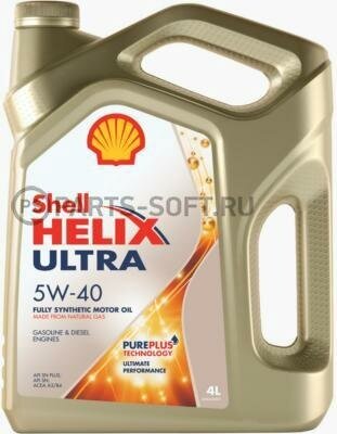 Масло моторное SHELL Helix Ultra 5W-40 4л. SHELL / арт. 550051593 - (1 шт)