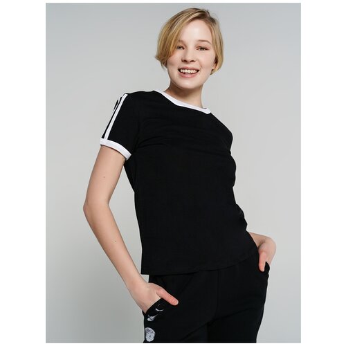 фото Футболка с кор.рукавом твое 77544 размер l, черный, women