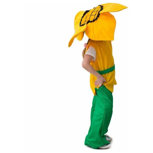 Карнавальный костюм подсолнух, на рост 104-116 см, 3-5 лет, Бока 1121-бока карнавальный набор бока размер 104 116 желтый зеленый