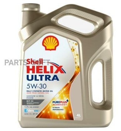 Масло моторное SHELL Helix Ultra ECT 5W-30 4л. SHELL / арт. 550042847 - (1 шт)