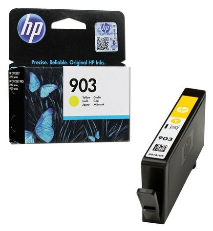 Картридж струйный HP (T6L95AE) OfficeJet 6950/6960/6970, №903, желтый, ресурс 315 стр, оригинальный