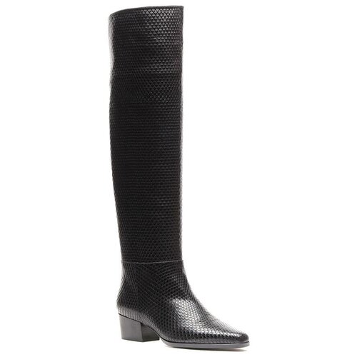 фото Basconi 149602 ботфорты женский черный+натуральная кожа