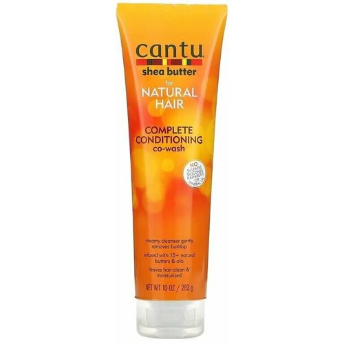 Cantu, CO-Wash мягкий шампунь с маслом Ши для натуральных волос, 283 г