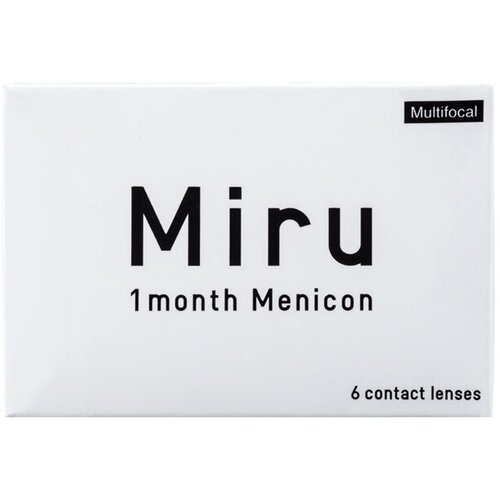 Контактные линзы Menicon Miru 1month Multifocal, 6 шт., R 8,6, D -4, ADD: высокая