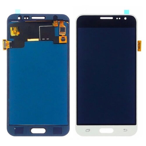Дисплей для Samsung J320 Galaxy J3 (2016) в сборе тачскрином, с регулировкой подсветки, черный с белым