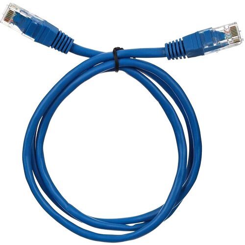 Кабель патч-корд U/UTP 5e кат. 1м Telecom NA102-L-1M литой, синий кабель hdmi 1м vcom telecom acg863 1m круглый черный