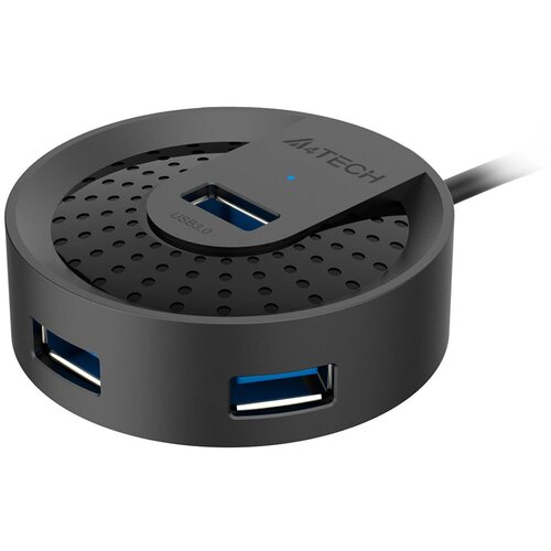 Разветвитель USB 3.0 A4Tech HUB-30 4порт. черный HUB-30