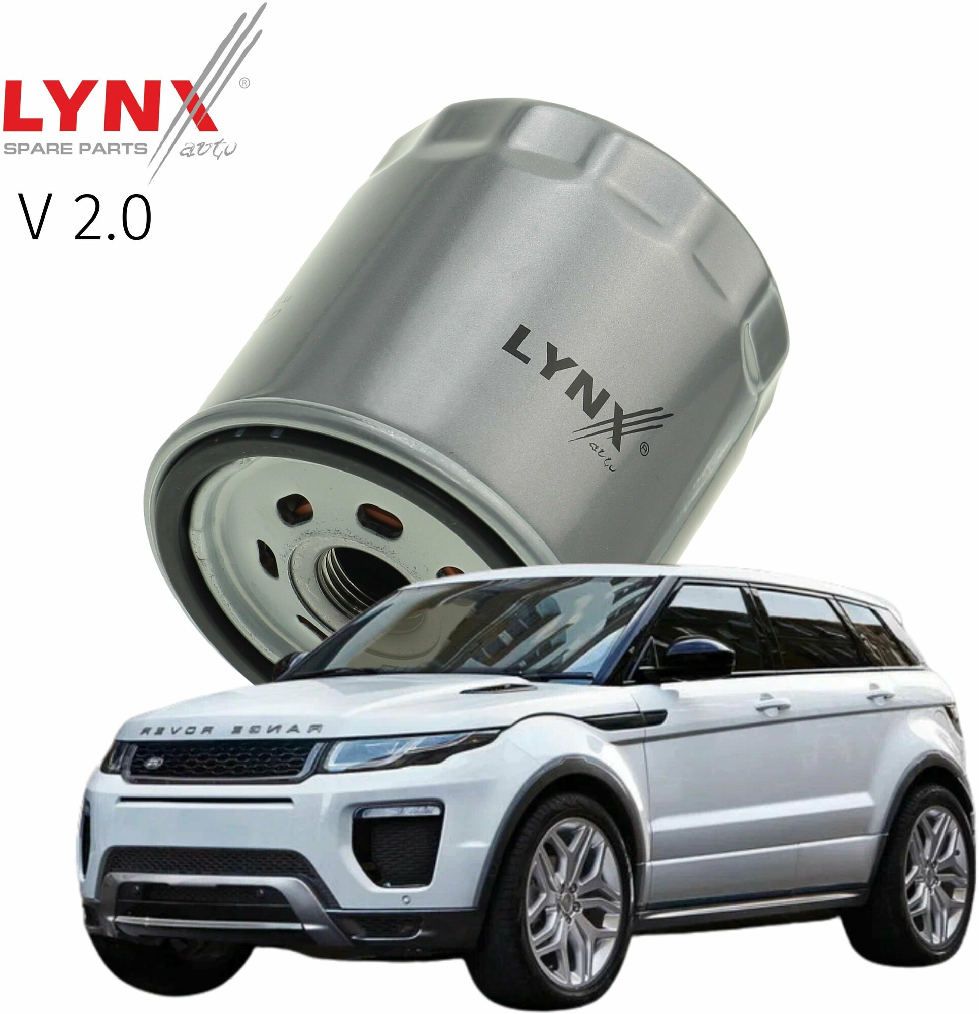 Фильтр масляный Land Rover Range Rover Evoque (1) L538 / Лэнд Ровер Рендж ровер эвок 2011 2012 2013 2014 2015 2016 2017 2018 V2.0 204PT / 1шт LYNXauto