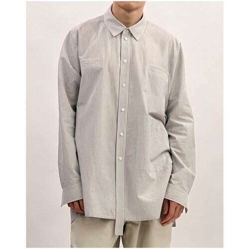 фото Рубашка свободного кроя - s/m - серая полоска s.t.i.c.h.