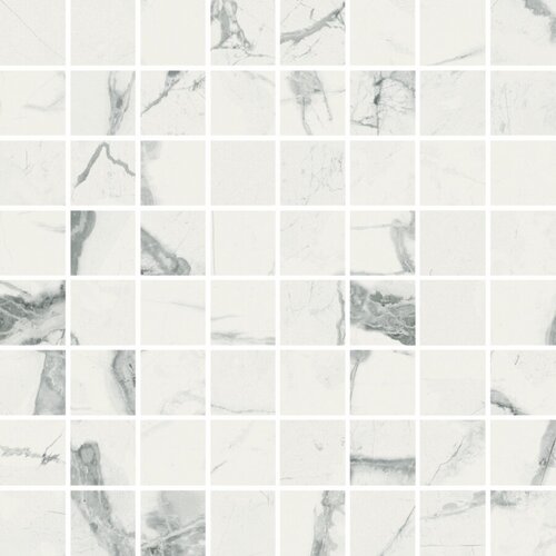 Плитка Италон Charme Deluxe Invisible White Lux Mosaico 3.5х3.5 29.2x29.2 610110000632 мрамор гладкая, глянцевая морозостойкая плитка италон charme deluxe grigio orobico strip lux mosaico 26x75 610110000645 мрамор морозостойкая