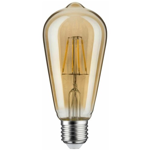 Лампа Эдисона Ретроник ST64 груша 220V E27 6W янтарное стекло диммируемая (светодиодная лампа) ST646W-Ret-27