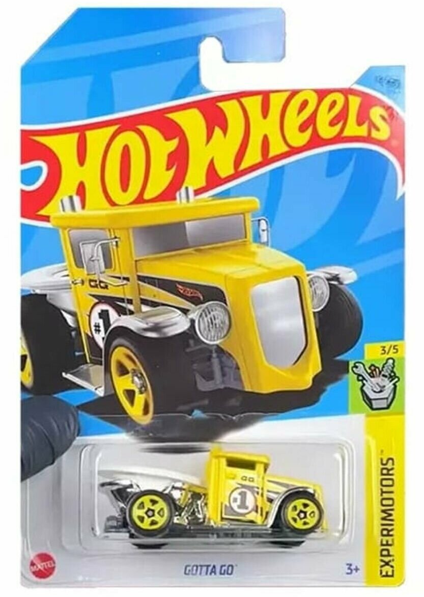 Машинка Hot Wheels коллекционная (оригинал) GOTTA GO желтый HKJ27