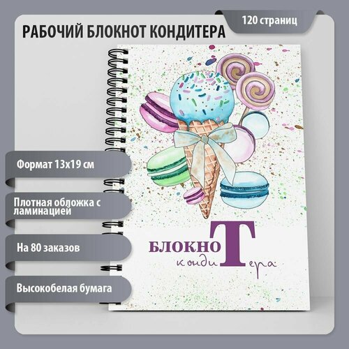 Блокнот кондитера, запись клиентов, планинг, блокнот мастера