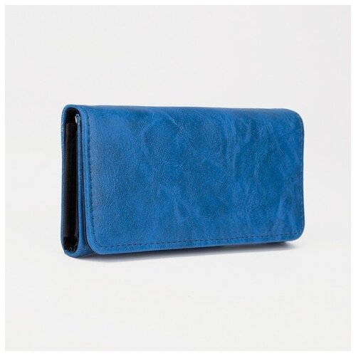 фото Кошелек , на магните, отделение для монет, синий mikimarket