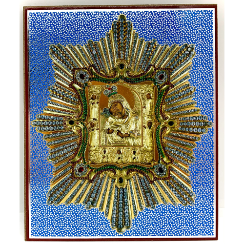 Почаевская икона Божией Матери освящено (22 х 18 см)