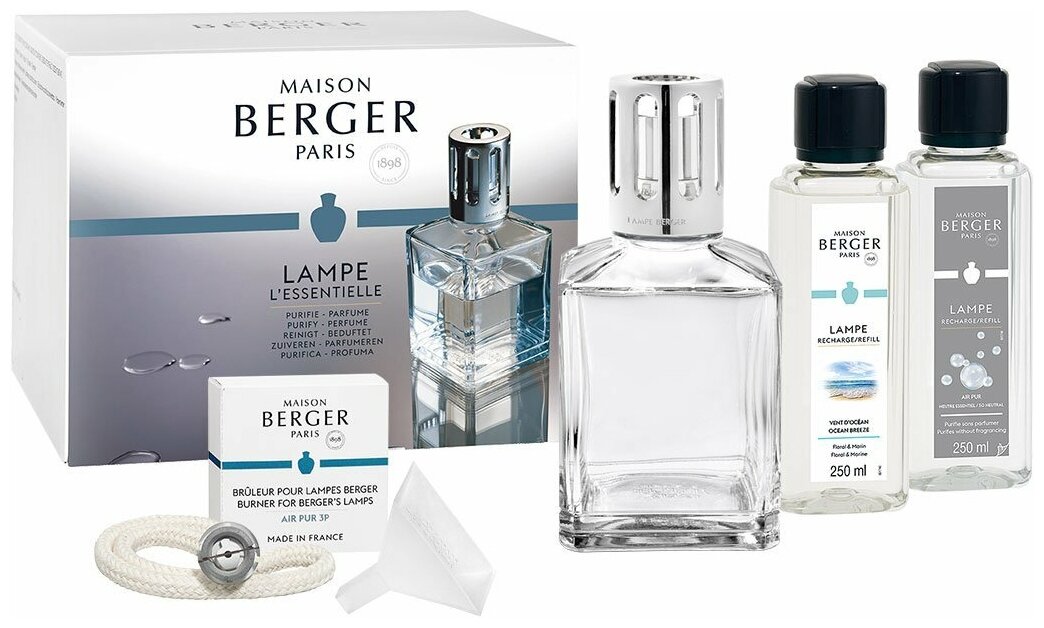 Подарочный набор Maison Berger с квадратной лампой "Essential" 3398