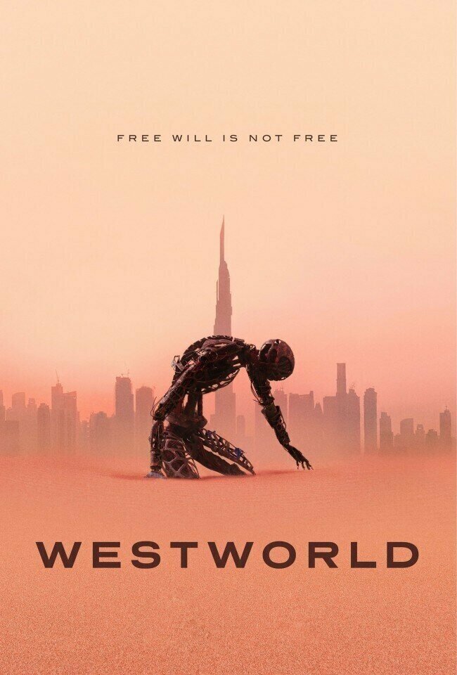 Плакат, постер на бумаге Westworld/Мир Дикого Запада. Размер 21 х 30 см