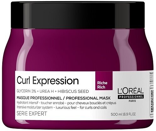 LOREAL PROFESSIONNEL Профессиональная интенсивно увлажняющая маска Curl Expression для всех типов кудрявых волос, 500 мл