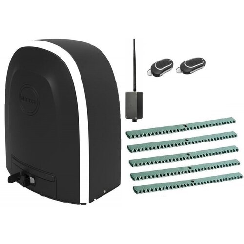 Автоматика для откатных ворот ALUTECH RTO-1000MKIT5-BT, комплект: привод, 2 пульта, Bluetooth-модуль, 5 реек