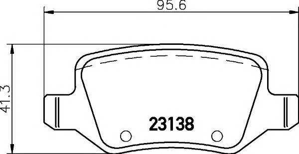 Колодки дисковые задние для mercedes-benz w168 1.9/2.199 /vaneo 1.6i-1.7cdi 01 Textar 2313805