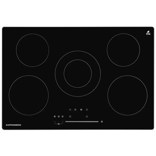 Встраиваемая варочная панель электрическая 75 см 5 конфорок черный цвет ECS 703 R 3569200₽