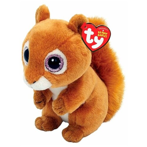 Мягкая игрушка Beanie Babies коричневая белочка SQUIRE 15 см (40196)