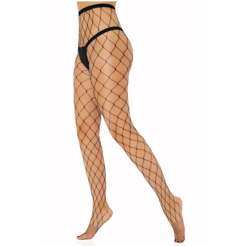 Колготки  Daring Lingerie Колготки в крупную сетку Daring Lingerie Over Sized Net Tights O/S BLACK, в сетку, размер 2-3, черный