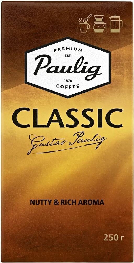 Кофе молотый Paulig Classic 250 г, набор из 4 шт