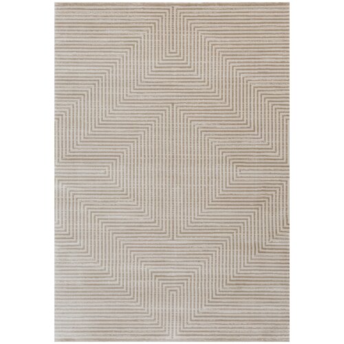 Ковер на пол 1,2 на 1,8 м в спальню, гостиную, бежевый Florya 0459A-Cream-Cream