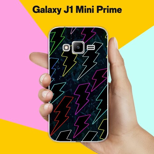 Силиконовый чехол на Samsung Galaxy J1 Mini Prime Молнии 7 / для Самсунг Галакси Джей 1 Мини Прайм пластиковый чехол сибирская зима на samsung galaxy s4 mini самсунг галакси с 4 мини