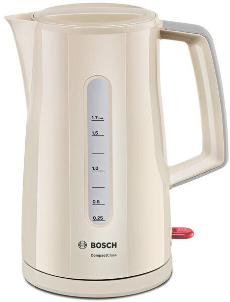 Чайник Bosch TWK3A017 (1.7л. 2400Вт бежевый, корпус: пластик)