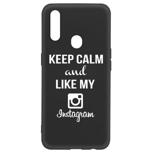 фото Чехол-накладка krutoff silicone case instagram для oppo a31 черный krutoff group
