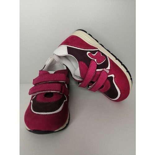 Кроссовки Mini-Shoes, летние, натуральный нубук, комплект 2 шт., размер 22, розовый