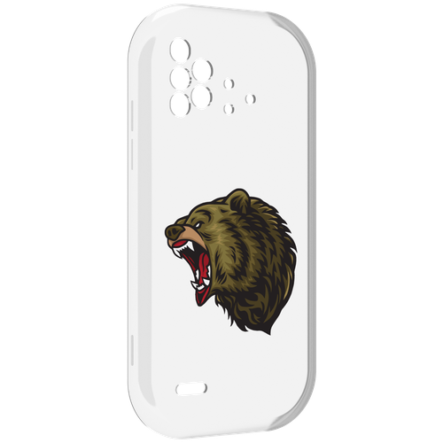 Чехол MyPads Голова-медведь для UMIDIGI Bison X10 / X10 Pro задняя-панель-накладка-бампер