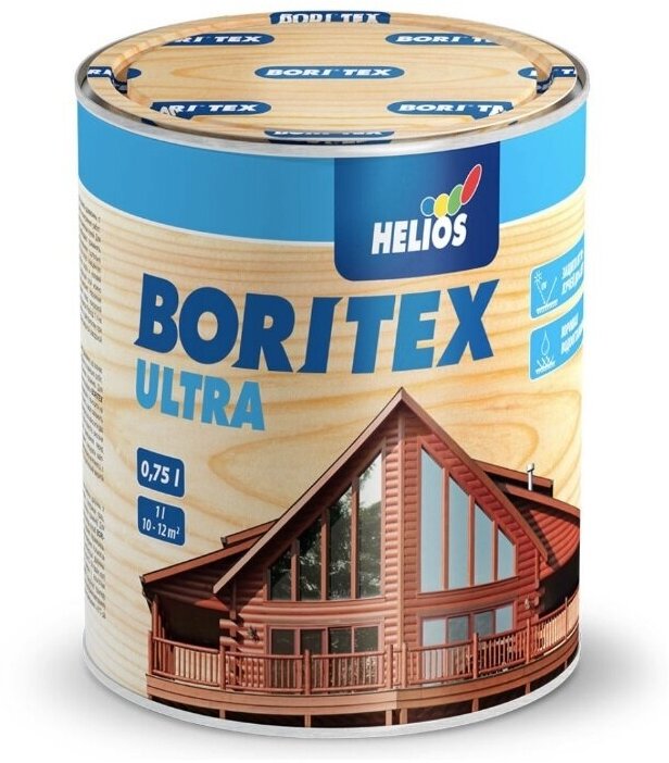 Boritex Ultra декоративное лазурное покрытие (№4 орех, 0,75 л) - фотография № 3