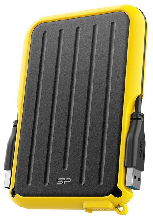 Портативный HDD Silicon Power Armor A66 1 TB USB 3.2 желтый черный