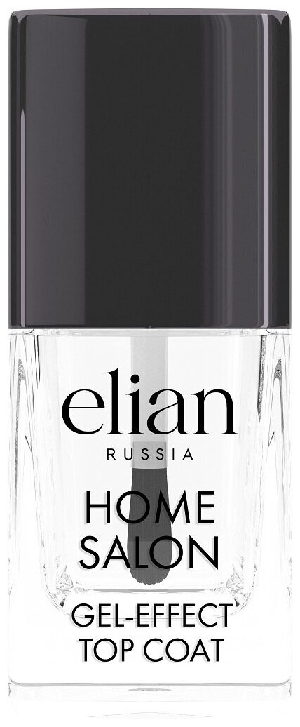 Elian Russia Верхнее покрытие Home Salon Gel-Effect Top Coat, прозрачный, 11 мл