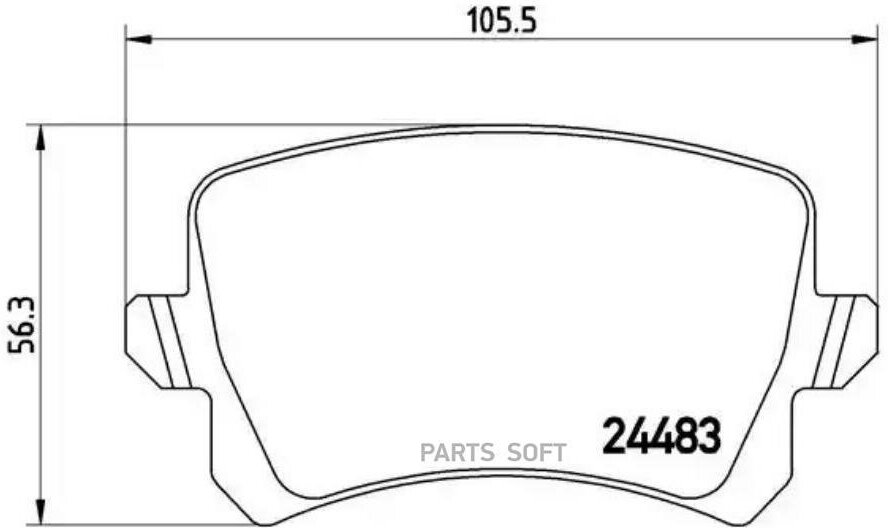 BREMBO P85109 P85109_=1031 00=FDB1636 ! колодки дисковые з.\ VW Passat/Tiguan 1.4TSi-3.6 R36/1.9-2.0TDi 05