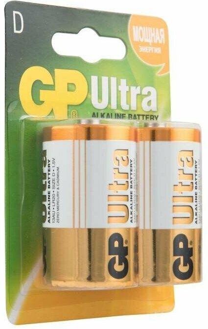 Батарейка GP Ultra Alkaline D