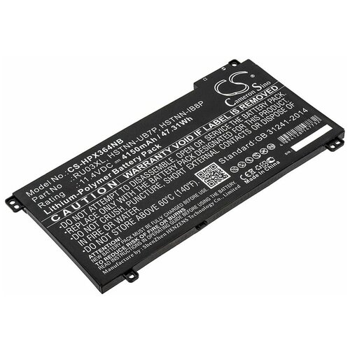 Аккумулятор для ноутбуков HP ProBook x360 11 G3, HP ProBook x360 440 G1, (L12717-421, RU03XL), 4150мАч