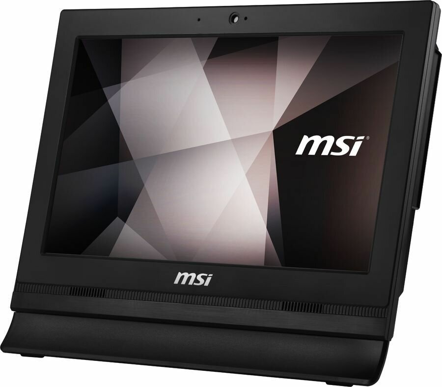 Моноблок MSI 10M-258XRU 15.6" 1366x768 Intel Celeron 5205U 1.9 ГГц/4Gb RAM/128Gb SSD/Intel HD Graphics WiFi, BT, Cam, без ОС, черный (9S6-A61811-259)