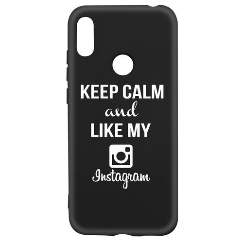 фото Чехол-накладка krutoff silicone case instagram для huawei y6 (2019)/ y6s/ honor 8a/ 8a pro/ 8a prime черный krutoff group