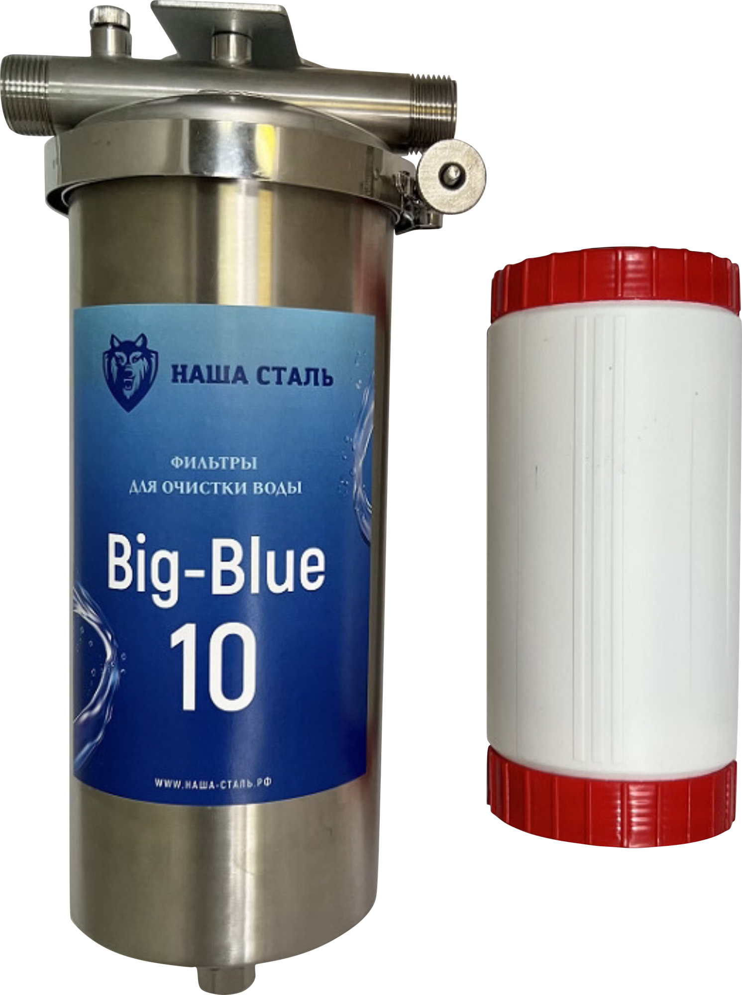 Магистральный обезжелезивающий фильтр наша сталь Big-Blue 10 - фотография № 11