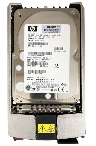 Жесткий диск HP BF072863B6 72,8Gb U320SCSI 3.5" HDD