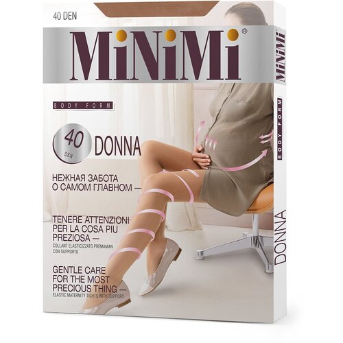 MiNiMi DONNA 40 (колготки для беременных) Caramello 4-L