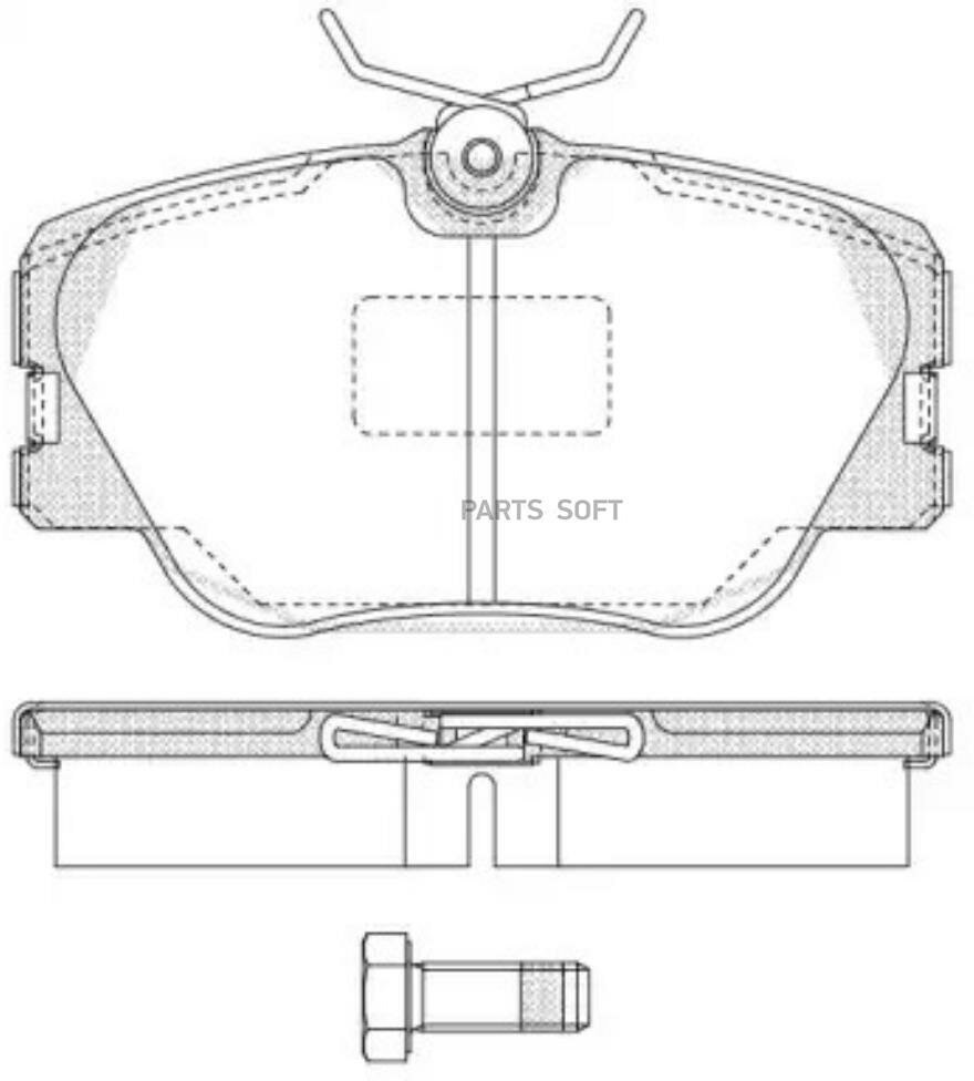 REMSA 018900 189 00_=571382B ! колодки дисковые п.\ MB W124 2.0/2.2/3.0/2.0-3.0TD 84-93