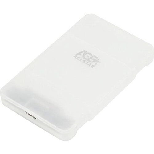 AgeStar корпус для внешнего HDD AgeStar 3UBCP1-6G (White) внешний корпус для hdd ssd agestar 3ubcp1 6g sata пластик белый 2 5