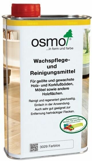 OSMO Средство для обновления и реставрации паркета под маслом Wachspflege-und Reinigungsmittel 3029, 0.5л