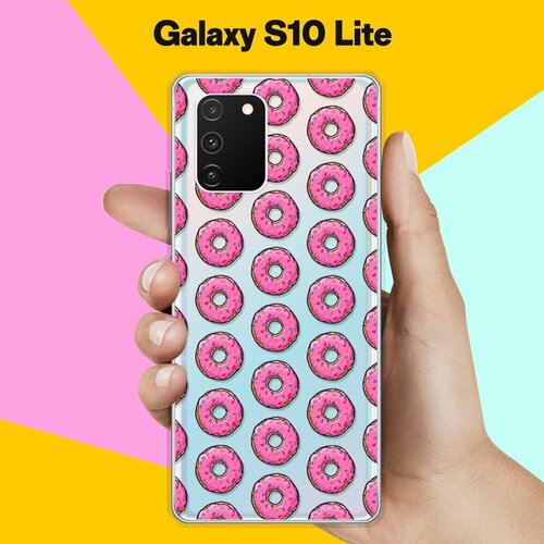 Силиконовый чехол Пончики на Samsung Galaxy S10 Lite силиконовый чехол пончики на samsung galaxy a10